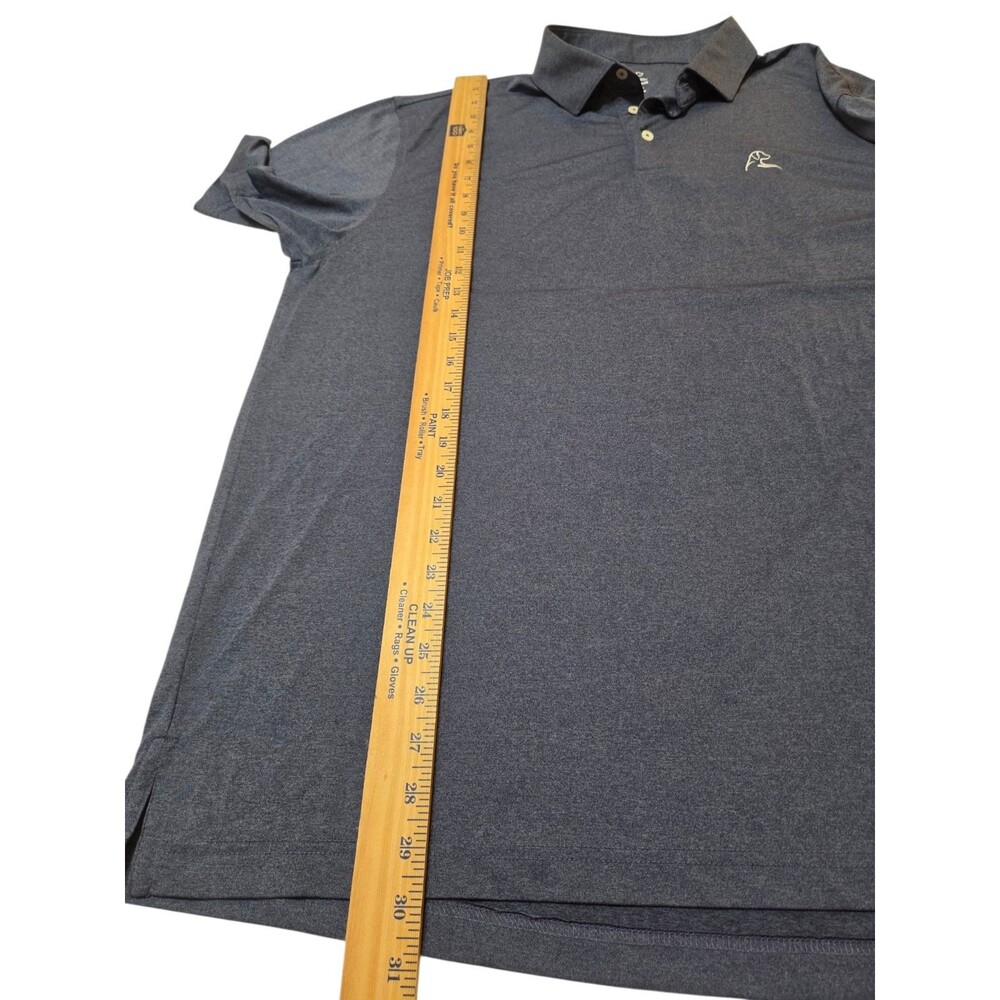 Rhoback Performamce Golf Polo Shirt Men's XL Navy Short Sleeve Company Logo F241 - Picture 6 of 9